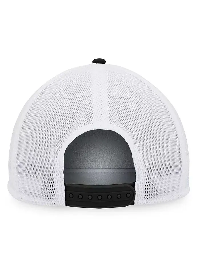 Мужская черно-белая бейсболка Trucker Snapback Pittsburgh Penguins с нашивкой спереди из — изображение 3 из 4