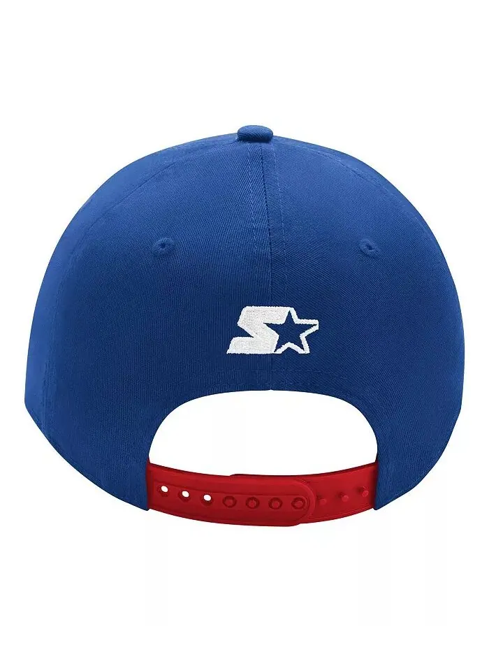 Мужская сине-красная кепка New York Rangers Two-Tone Tailsweep Mascot с регулируемой высотой Starter — изображение 2 из 2