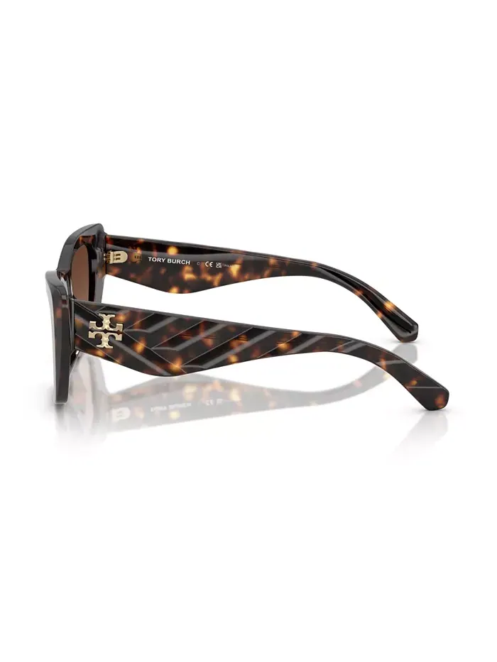Женские поляризационные солнцезащитные очки, TY7216U Tory Burch — изображение 4 из 6, коричневый