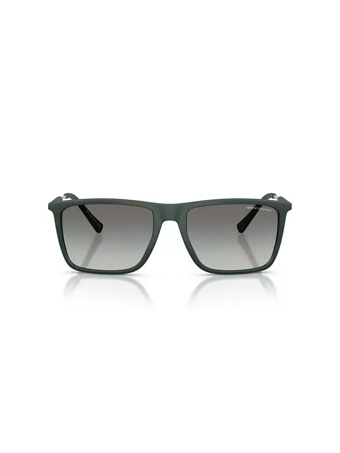 Мужские квадратные солнцезащитные очки AX4160S A|X Armani Exchange — изображение 2 из 6, зеленый