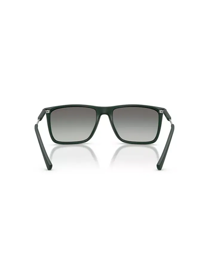Мужские квадратные солнцезащитные очки AX4160S A|X Armani Exchange — изображение 4 из 6, зеленый