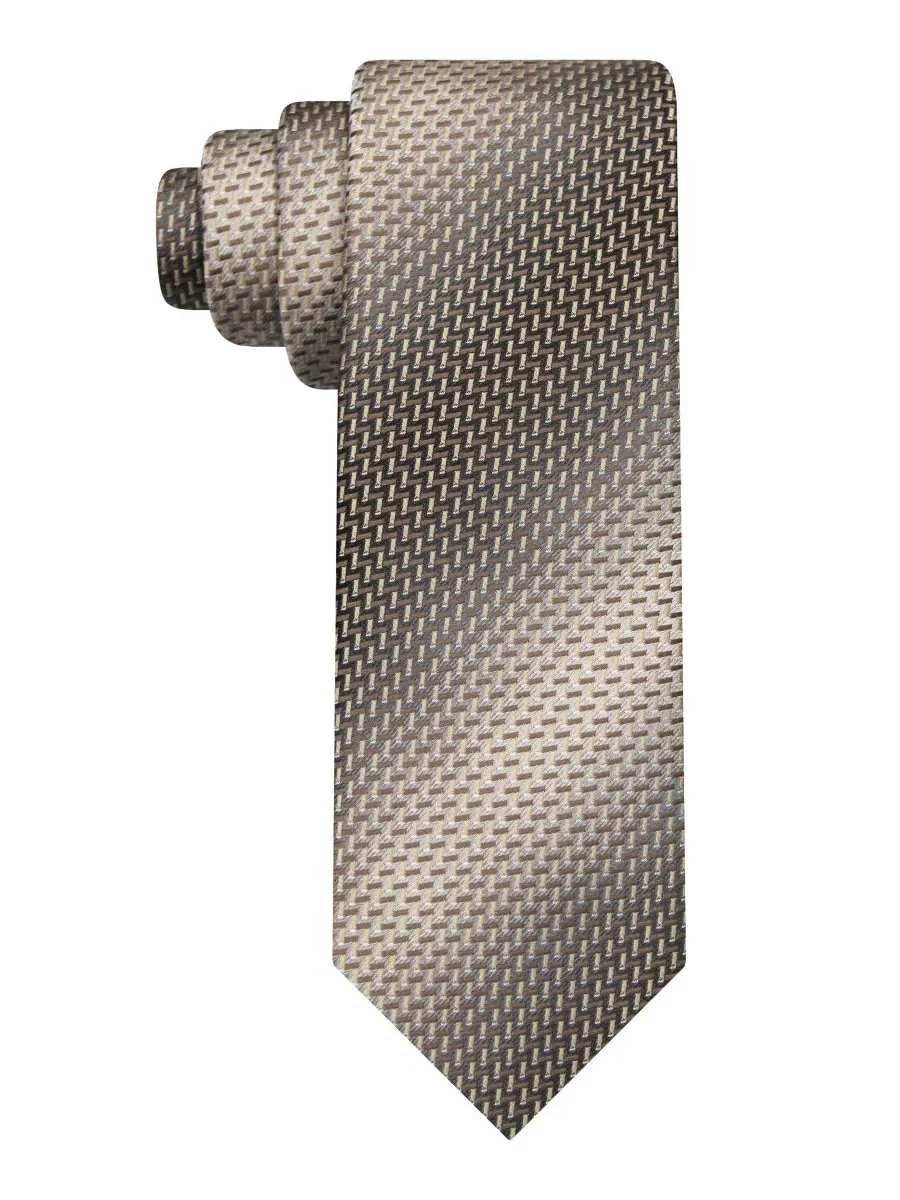 Классический мужской галстук с фактурной поверхностью Van Heusen — бежевый