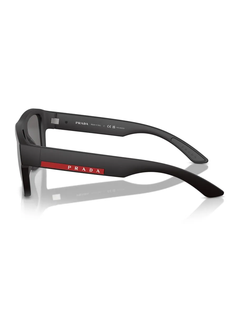 Мужские поляризованные солнцезащитные очки, PS 04ZS PRADA LINEA ROSSA — изображение 3 из 10, черный
