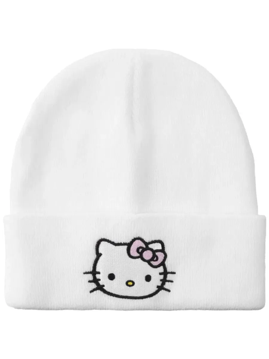 Шапка-бини с вышивкой Hello Kitty Hello Kitty — белый