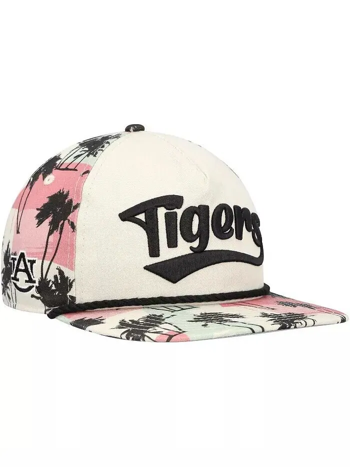 Мужская кремовая кепка-кепка Auburn Tigers High Tide Golfer Snapback New Era