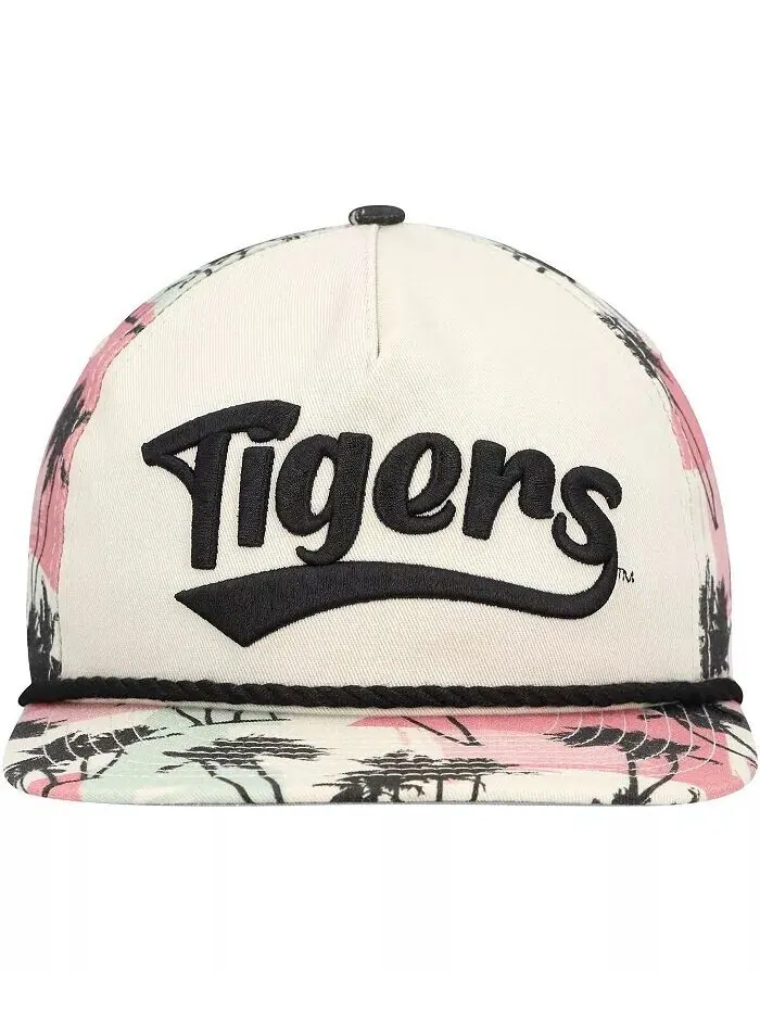 Мужская кремовая кепка-кепка Auburn Tigers High Tide Golfer Snapback New Era — изображение 2 из 2
