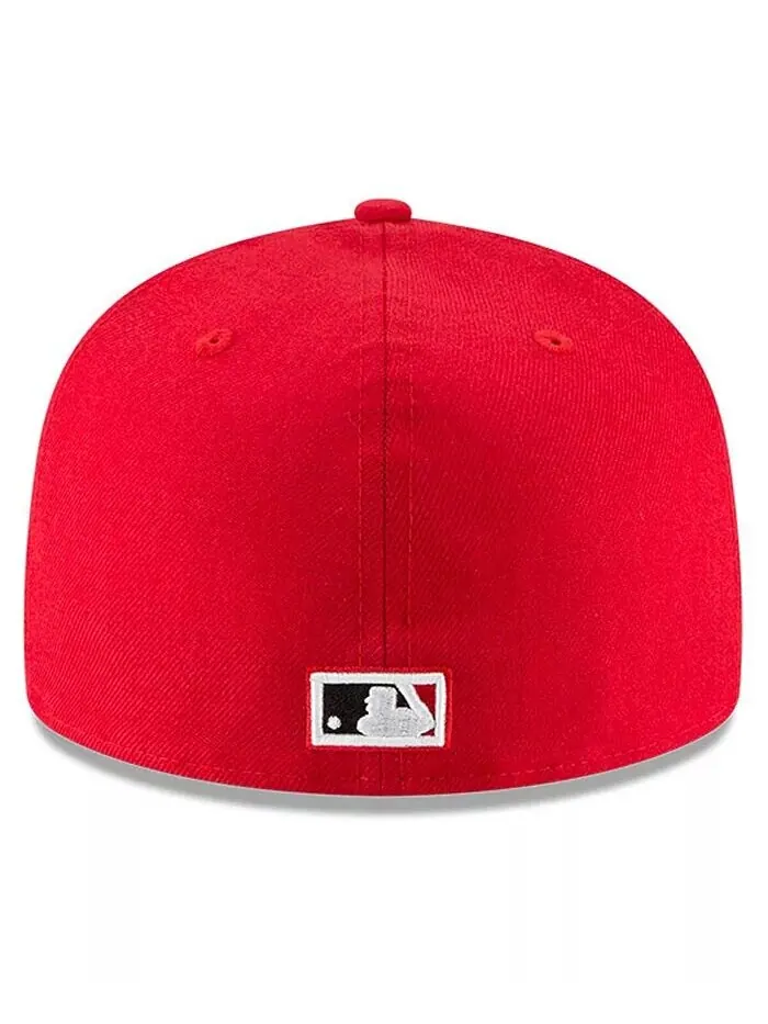 Мужская красная шляпа приталенного цвета Cincinnati Reds Cooperstown Collection 59FIFTY из шерсти — изображение 4 из 4