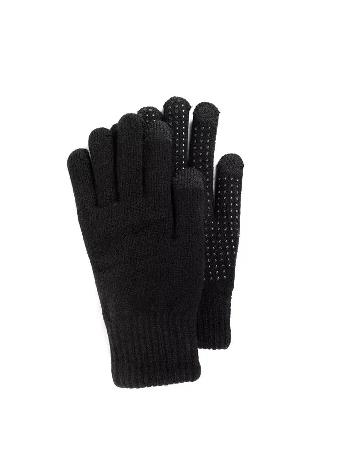 Мужская термошапка и перчатки с функцией удержания тепла Quietwear — изображение 3 из 3, черный