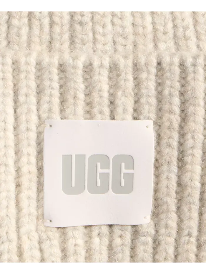 Мужская шапка-бини с рельефной резинкой Ugg — изображение 3 из 3, серый