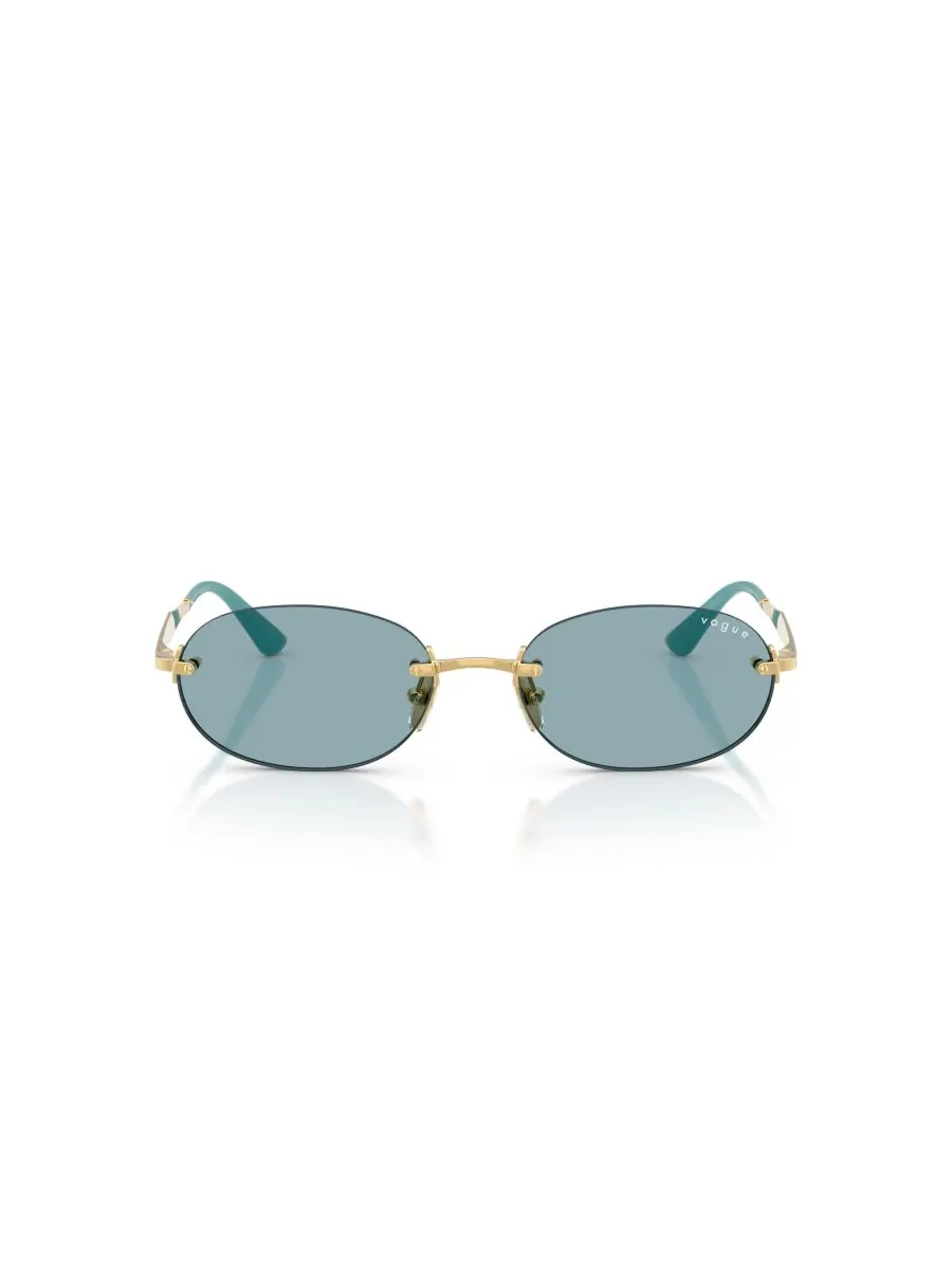 Женские овальные солнцезащитные очки, VO4342S Vogue Eyewear — изображение 2 из 6, золото