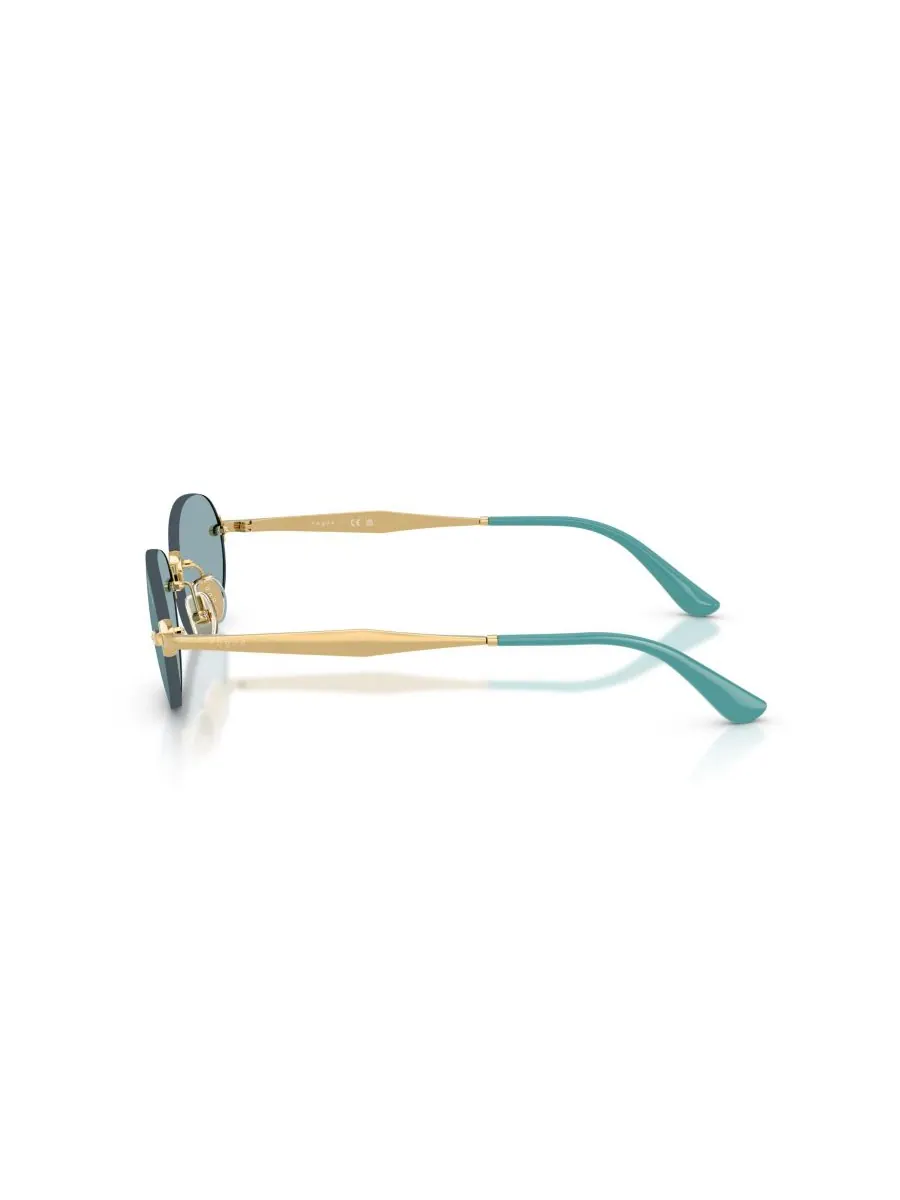 Женские овальные солнцезащитные очки, VO4342S Vogue Eyewear — изображение 3 из 6, золото