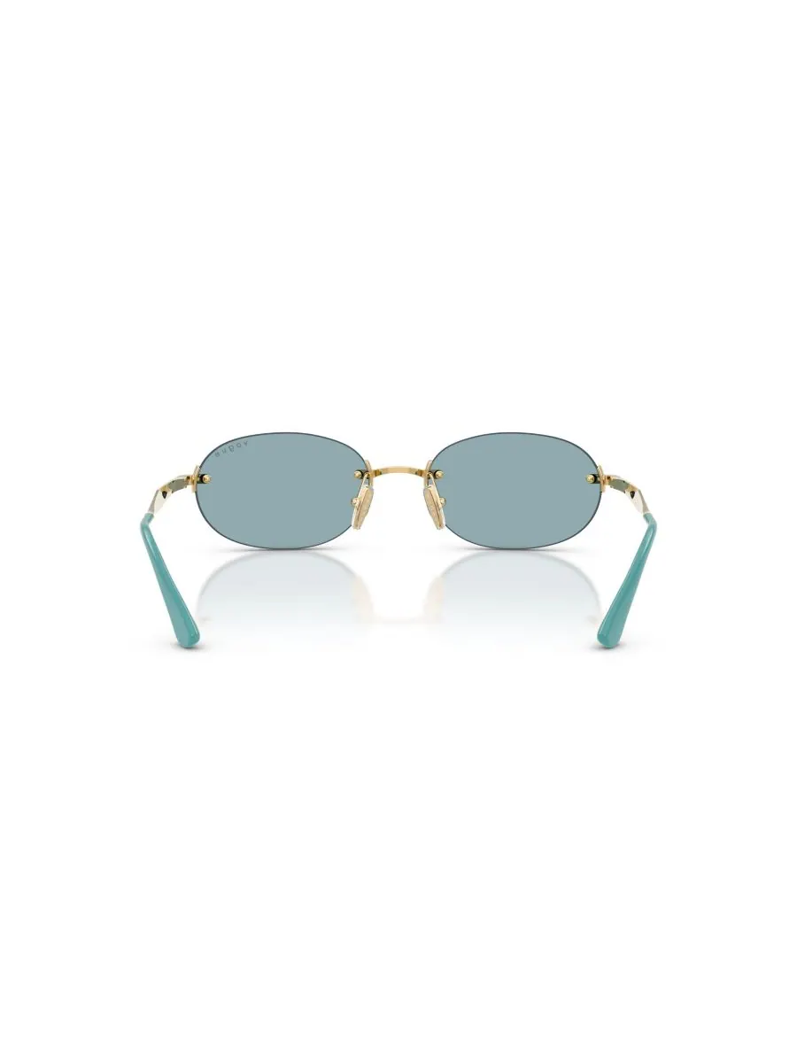 Женские овальные солнцезащитные очки, VO4342S Vogue Eyewear — изображение 4 из 6, золото