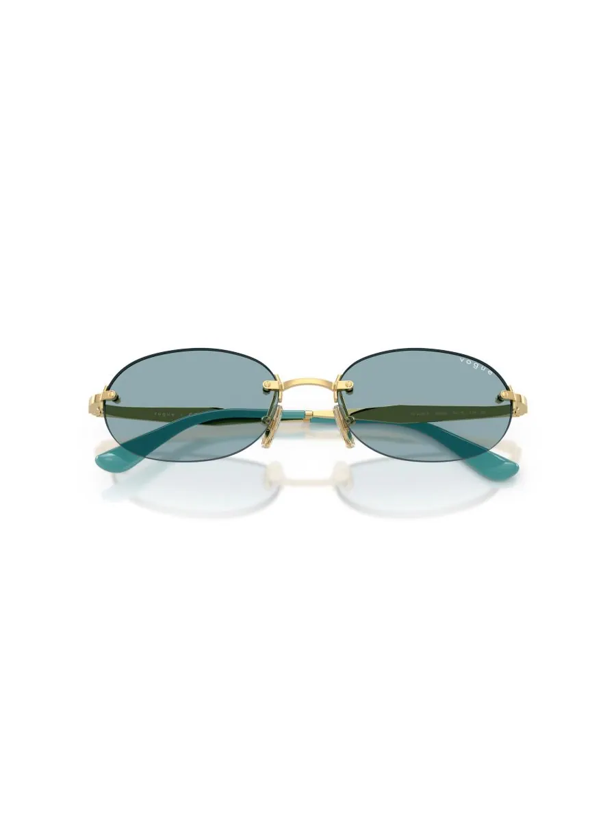 Женские овальные солнцезащитные очки, VO4342S Vogue Eyewear — изображение 5 из 6, золото