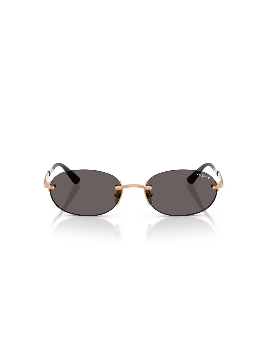 Женские овальные солнцезащитные очки, VO4342S Vogue Eyewear — изображение 2 из 7, розовый золотистый