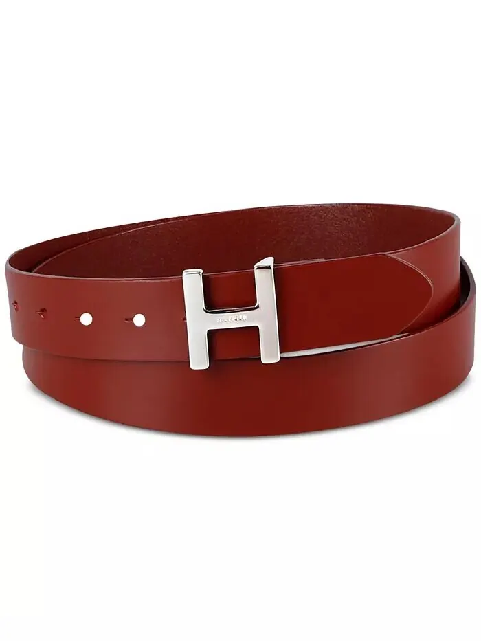 Женский ремень с пряжкой H и монограммой Tommy Hilfiger — изображение 1 из 5, красный