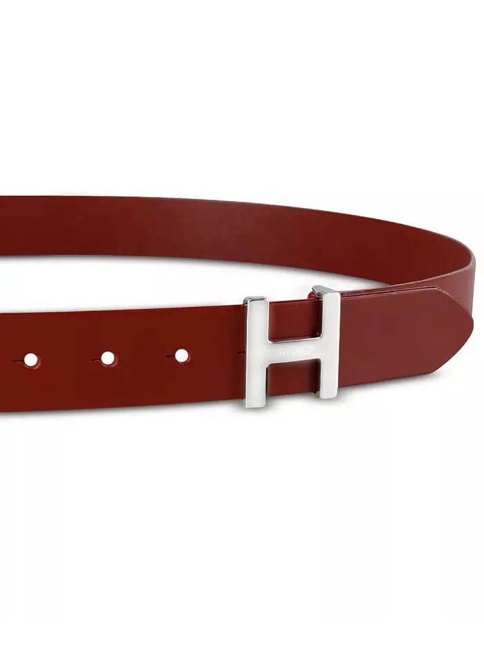 Женский ремень с пряжкой H и монограммой Tommy Hilfiger — изображение 3 из 5, красный