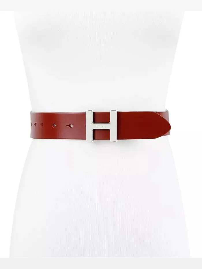 Женский ремень с пряжкой H и монограммой Tommy Hilfiger — изображение 4 из 5, красный