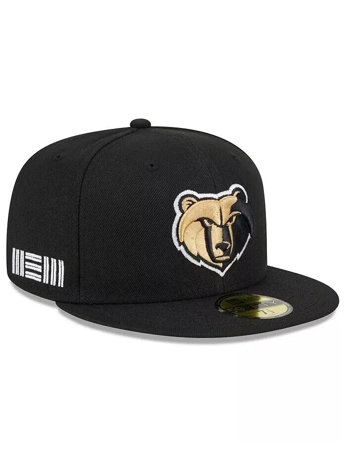 Мужская черная приталенная шляпа Memphis Grizzlies 2023/24 City Edition Alternate 59FIFTY New Era