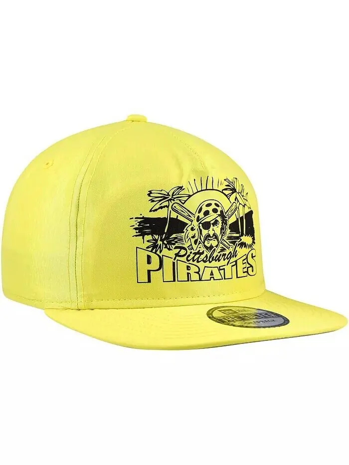 Мужская желтая кепка Pittsburgh Pirates Neon Golfer Snapback New Era — изображение 4 из 4, желтый