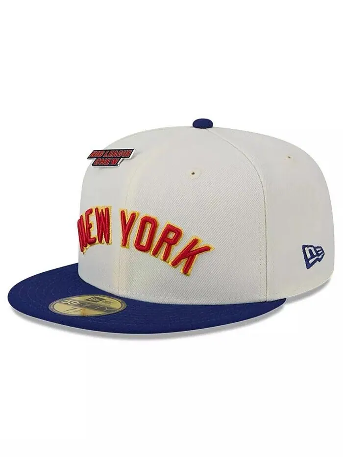 Мужская белая приталенная кепка New York Yankees Big League Chew Original 59FIFTY New Era — изображение 4 из 4, белый