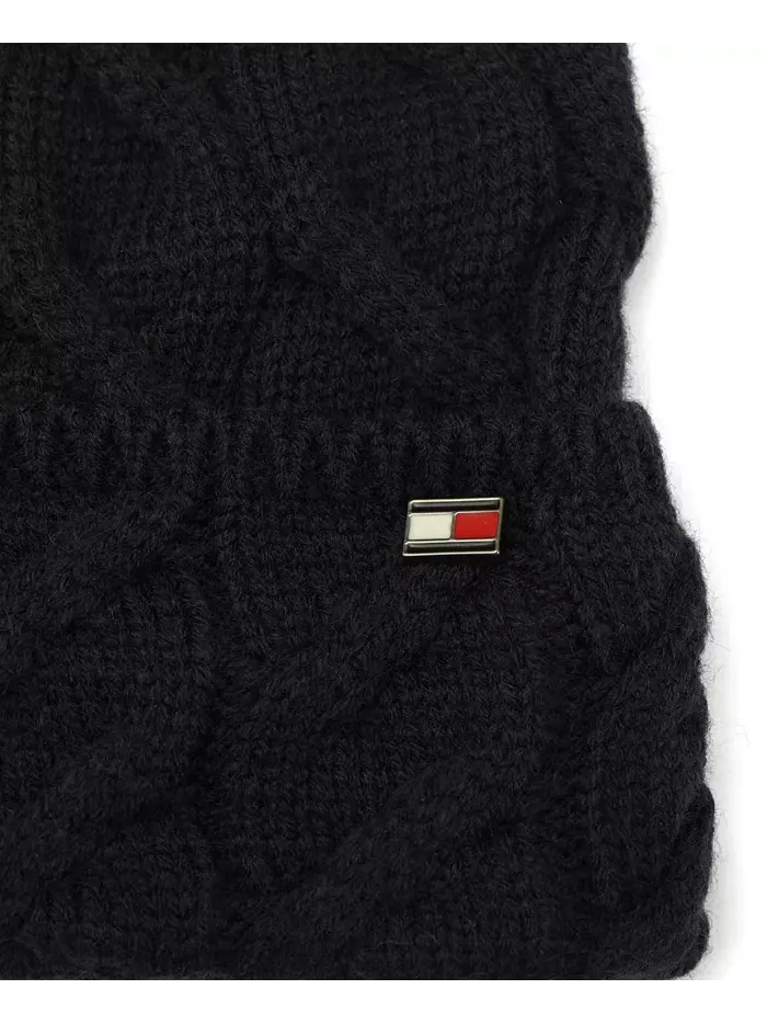 Мужская шапка с широкой косой резинкой Tommy Hilfiger — изображение 4 из 4, синий