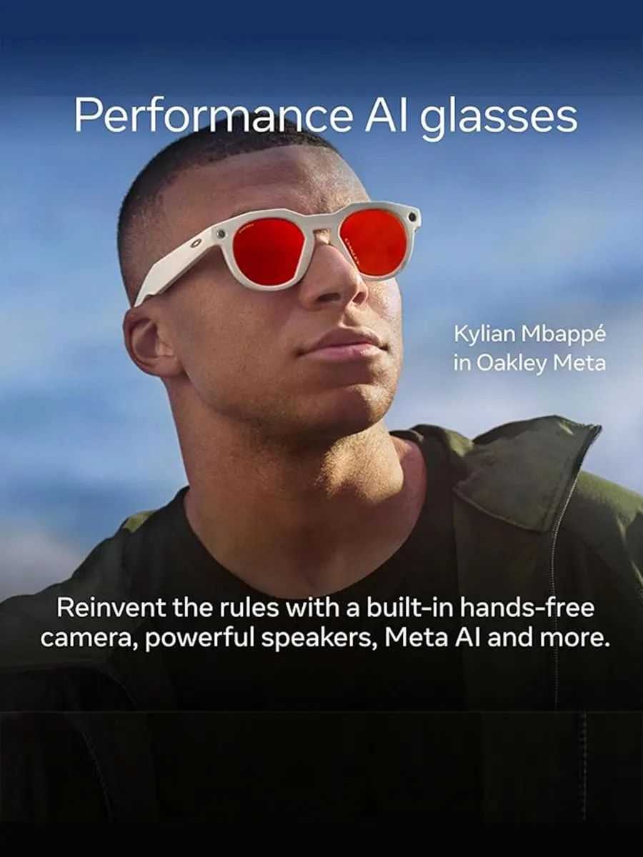 Солнцезащитные очки унисекс Meta HSTN Polarized AI, модель OW8002 Oakley — изображение 7 из 10, коричневый