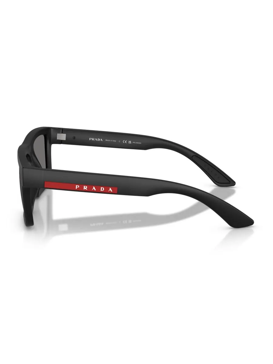 Мужские поляризованные солнцезащитные очки, PS A07S PRADA LINEA ROSSA — изображение 5 из 6, черный