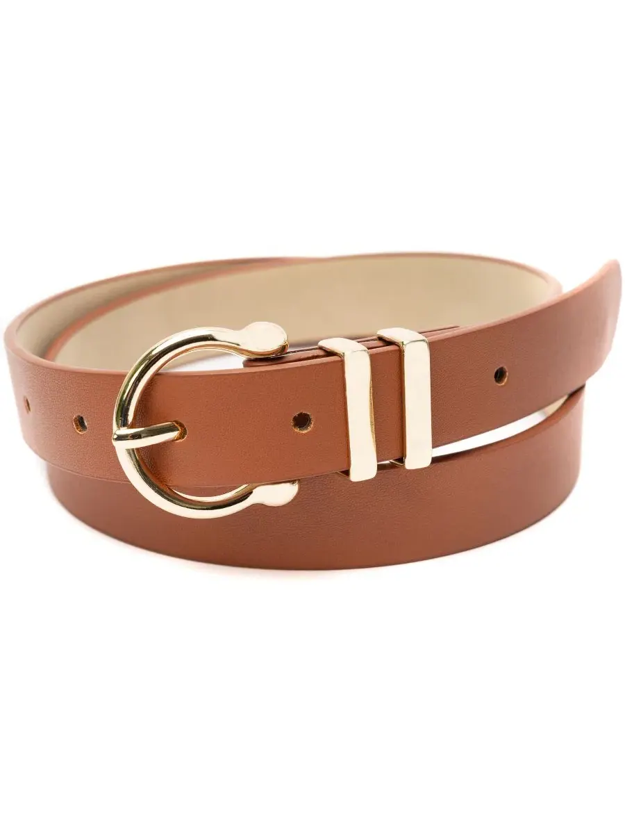 Комплект из 3 широких ремней с пряжками, модель 3-For-1 Wide Belt Set Vince Camuto — изображение 5 из 5, черный/коньячный