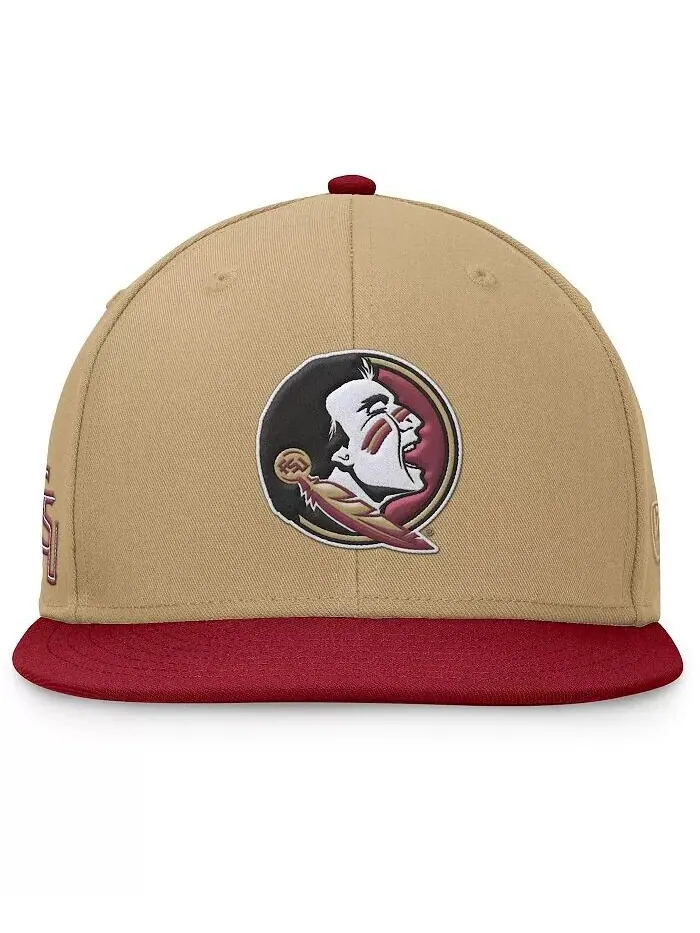 Мужская двухцветная приталенная шляпа Florida State Seminoles Rally золотого/гранатового цвета Top — изображение 3 из 4