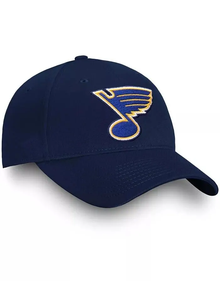 Мужская темно-синяя регулируемая кепка Fanatics Branded St. Louis Blues Core Authentic NHL Apparel — изображение 3 из 4