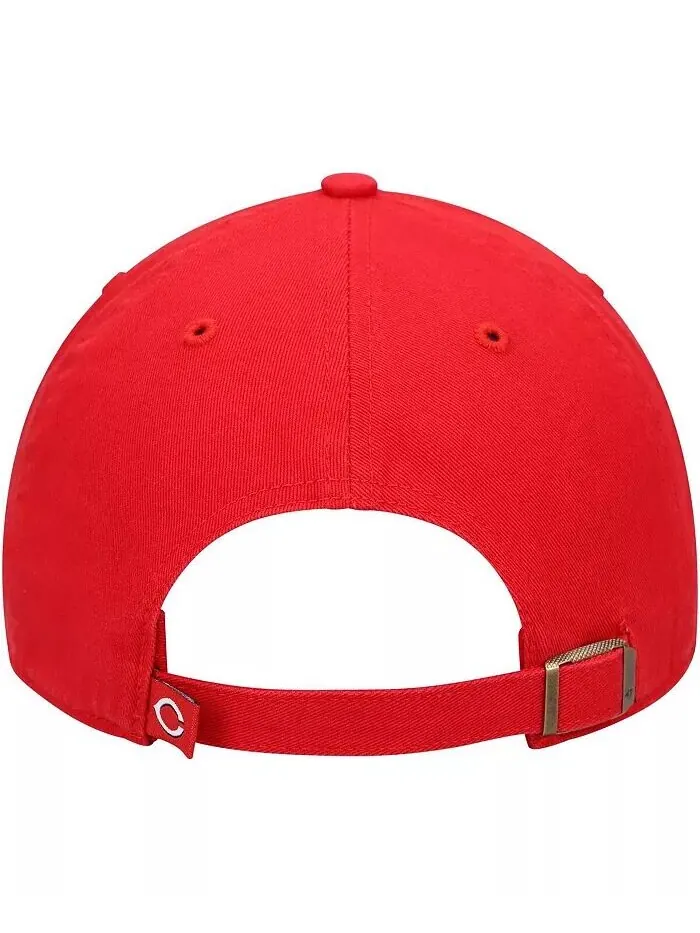 Мужская красная регулируемая шапка Cincinnati Reds Home Clean Up '47 Brand — изображение 4 из 4, красный