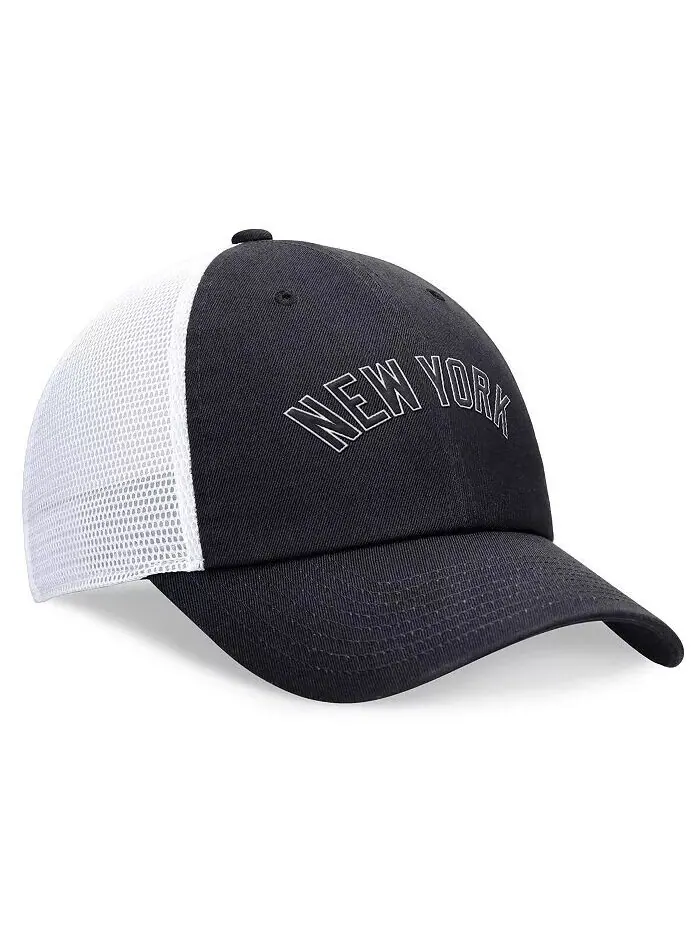 Мужская темно-синяя регулируемая шляпа New York Yankees Evergreen Wordmark Trucker Nike — изображение 4 из 4, темно-синий