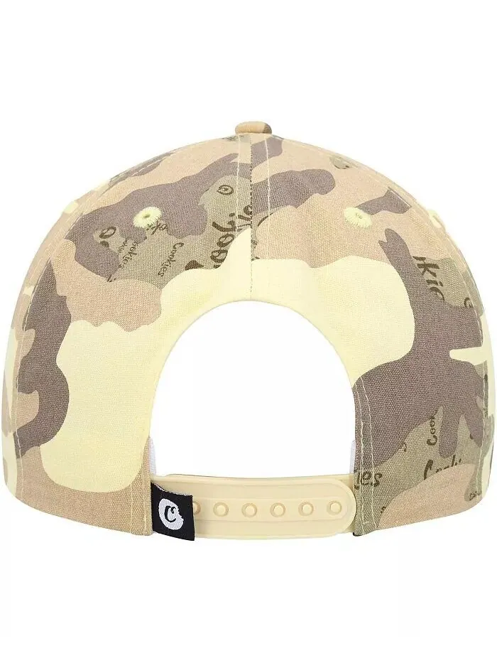 Мужская коричневая камуфляжная кепка Snapback Across the Board Cookies — изображение 4 из 4, бежевый