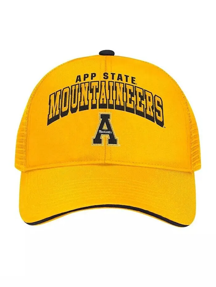 Мужская регулируемая кепка Appalachian State Mountaineers Wyatt золотого цвета Colosseum — изображение 3 из 4