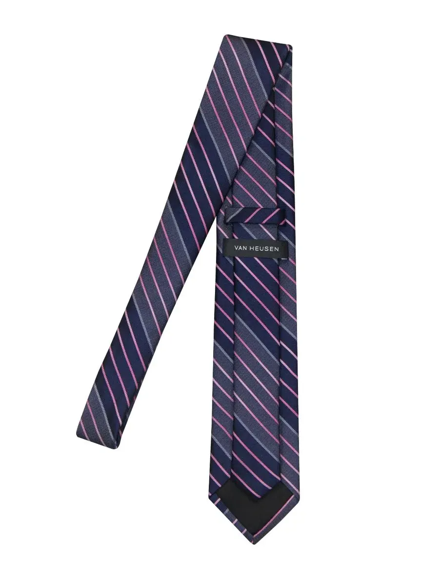 Мужской галстук с градиентной полосой Van Heusen — изображение 3 из 4, темно-синий