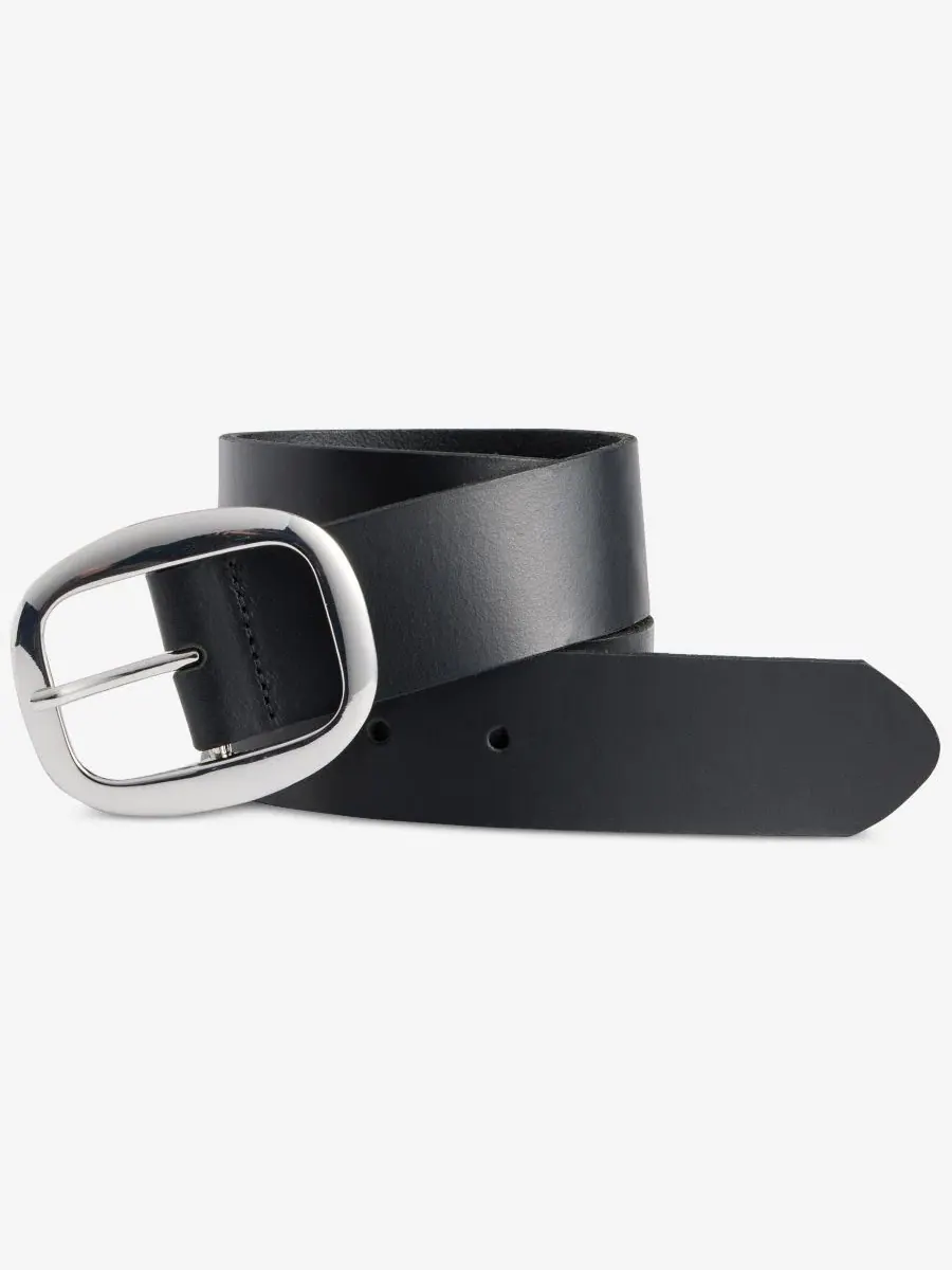 Классический кожаный ремень с овальной пряжкой I.N.C. International Concepts Centerbar Oval Buckle — изображение 1 из 3