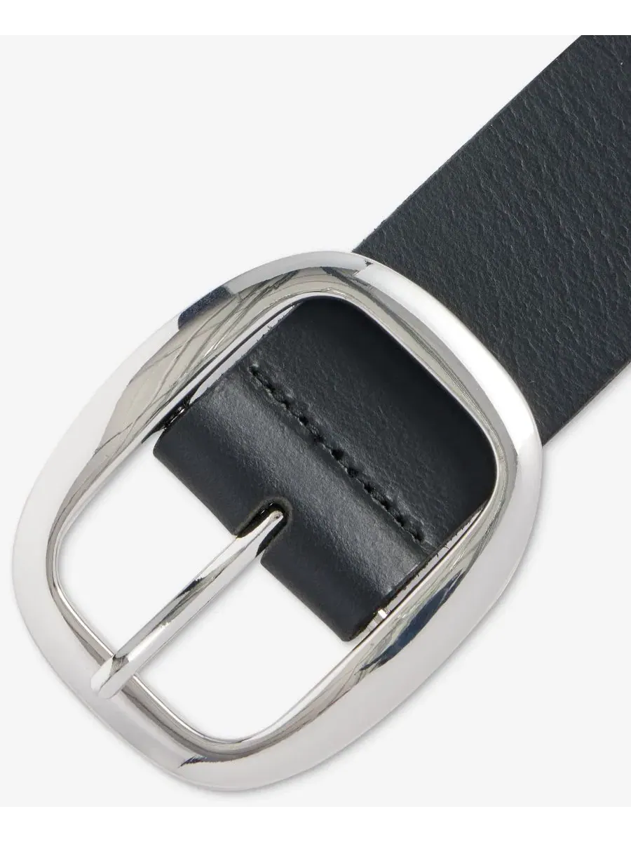 Классический кожаный ремень с овальной пряжкой I.N.C. International Concepts Centerbar Oval Buckle — изображение 2 из 3