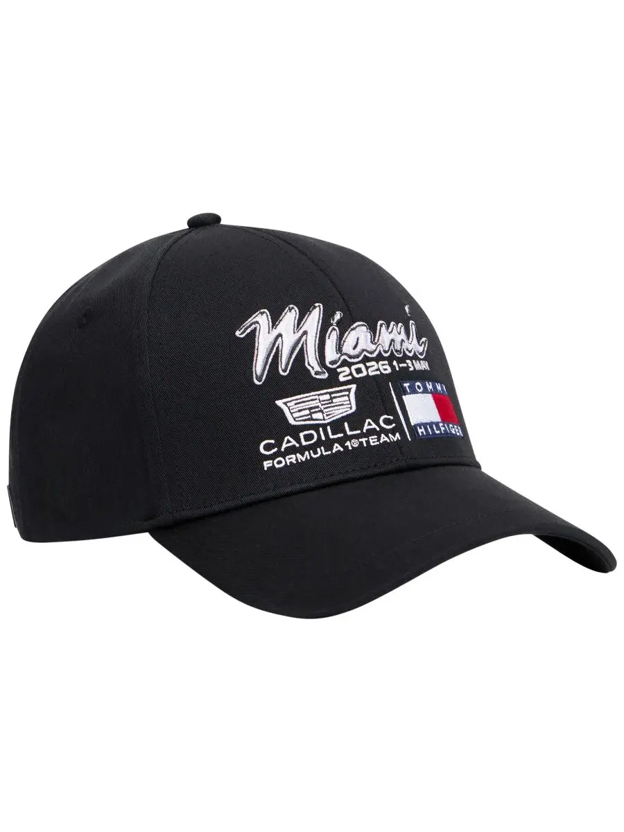Бейсболка Tommy Hilfiger x Cadillac F1 Men's Miami — изображение 1 из 4, черный