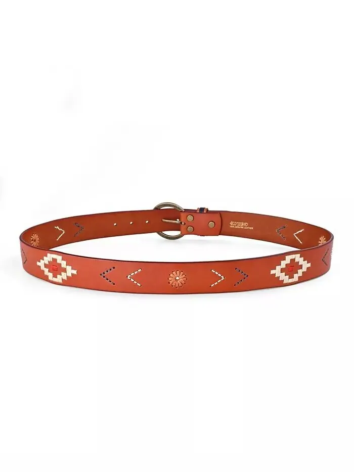 Женский кожаный ремень Boho Soul OLD TREND — изображение 8 из 16, верблюжий