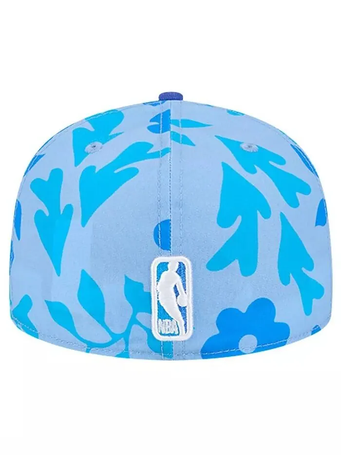 Мужская синяя кепка Dallas Mavericks Palm Fronds 2-Tone 59FIFTY Fitted Hat New Era — изображение 3 из 4