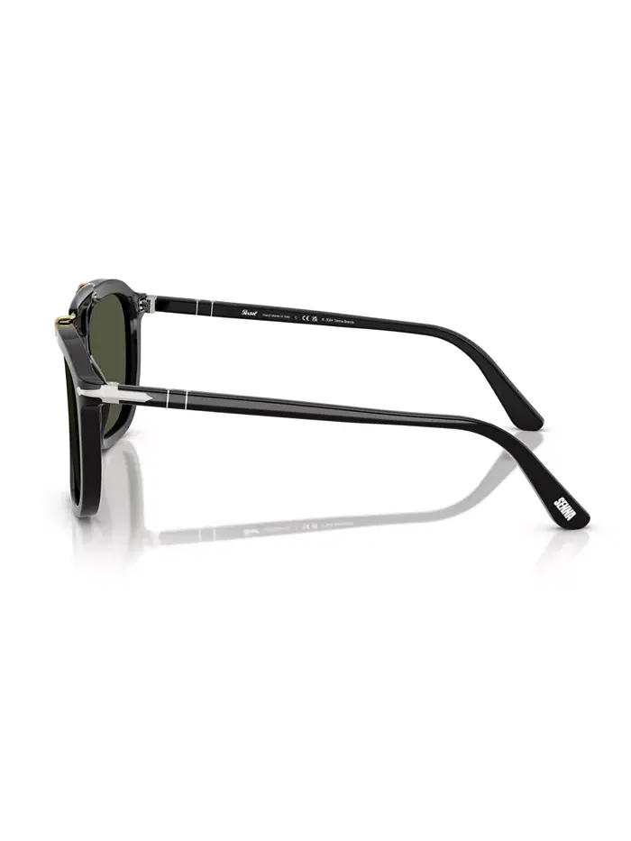 Унисекс круглые солнцезащитные очки, PO0203S Persol — изображение 3 из 6, черный