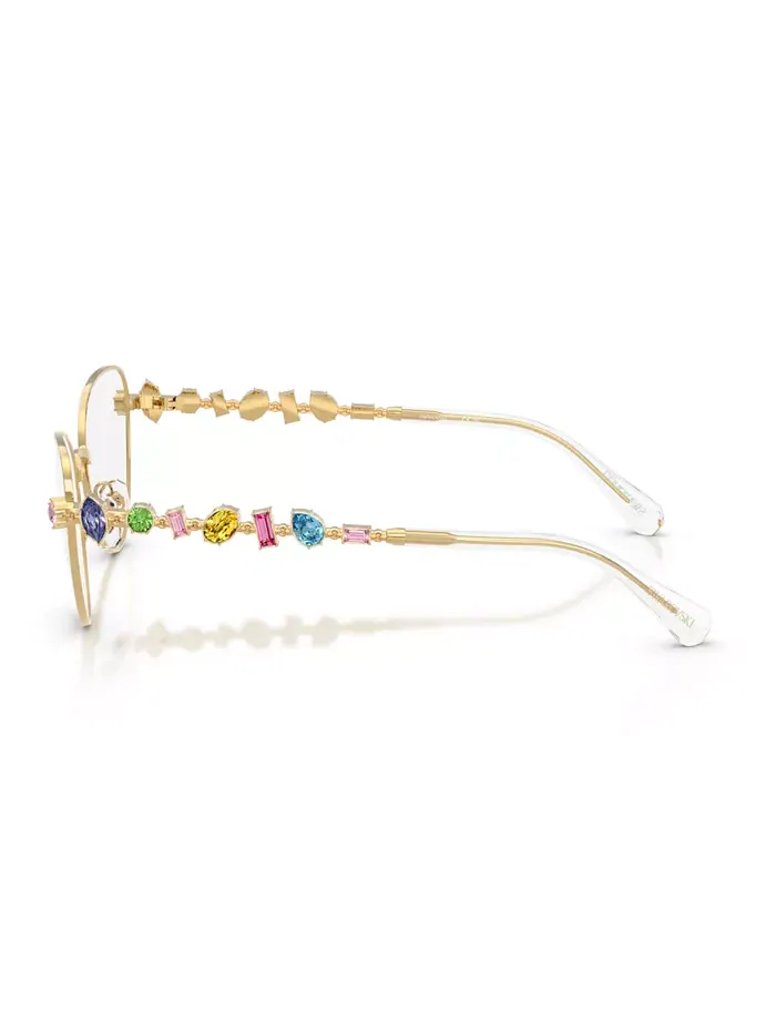 Женские очки "кошачий глаз", SK1024 Swarovski — изображение 5 из 6, золото