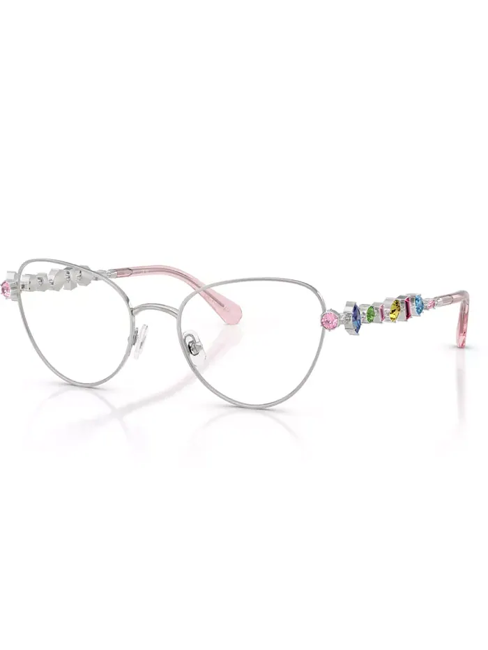 Женские очки "кошачий глаз", SK1024 Swarovski — изображение 1 из 6, серебряный