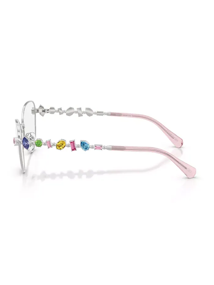 Женские очки "кошачий глаз", SK1024 Swarovski — изображение 3 из 6, серебряный