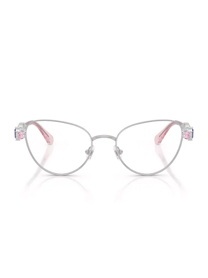 Женские очки "кошачий глаз", SK1024 Swarovski — изображение 5 из 6, серебряный