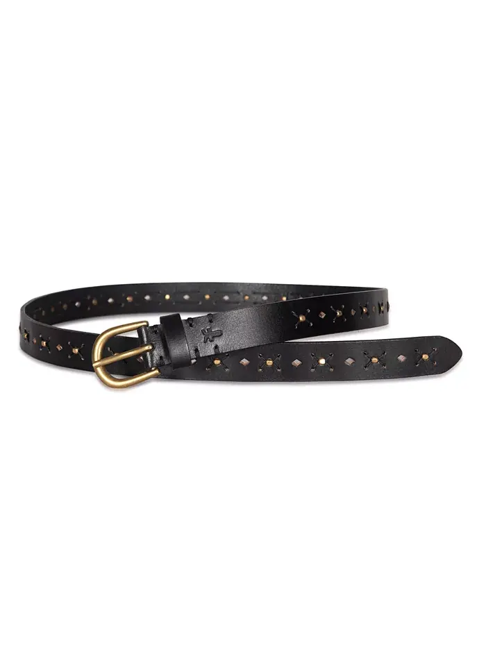Женский пояс с бисером Perf Belt Frye — изображение 2 из 5, черный