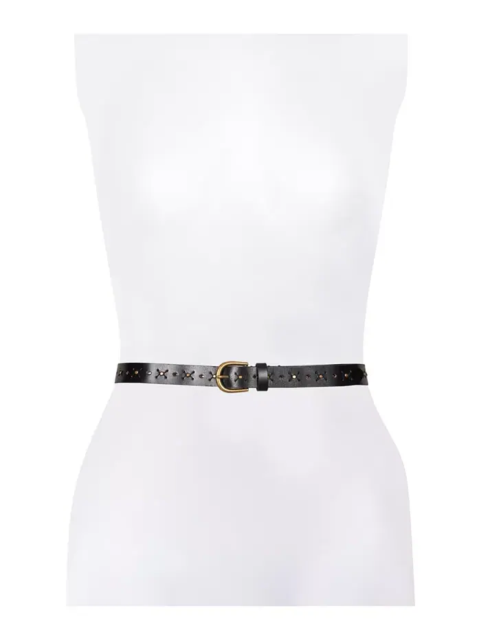 Женский пояс с бисером Perf Belt Frye — изображение 4 из 5, черный