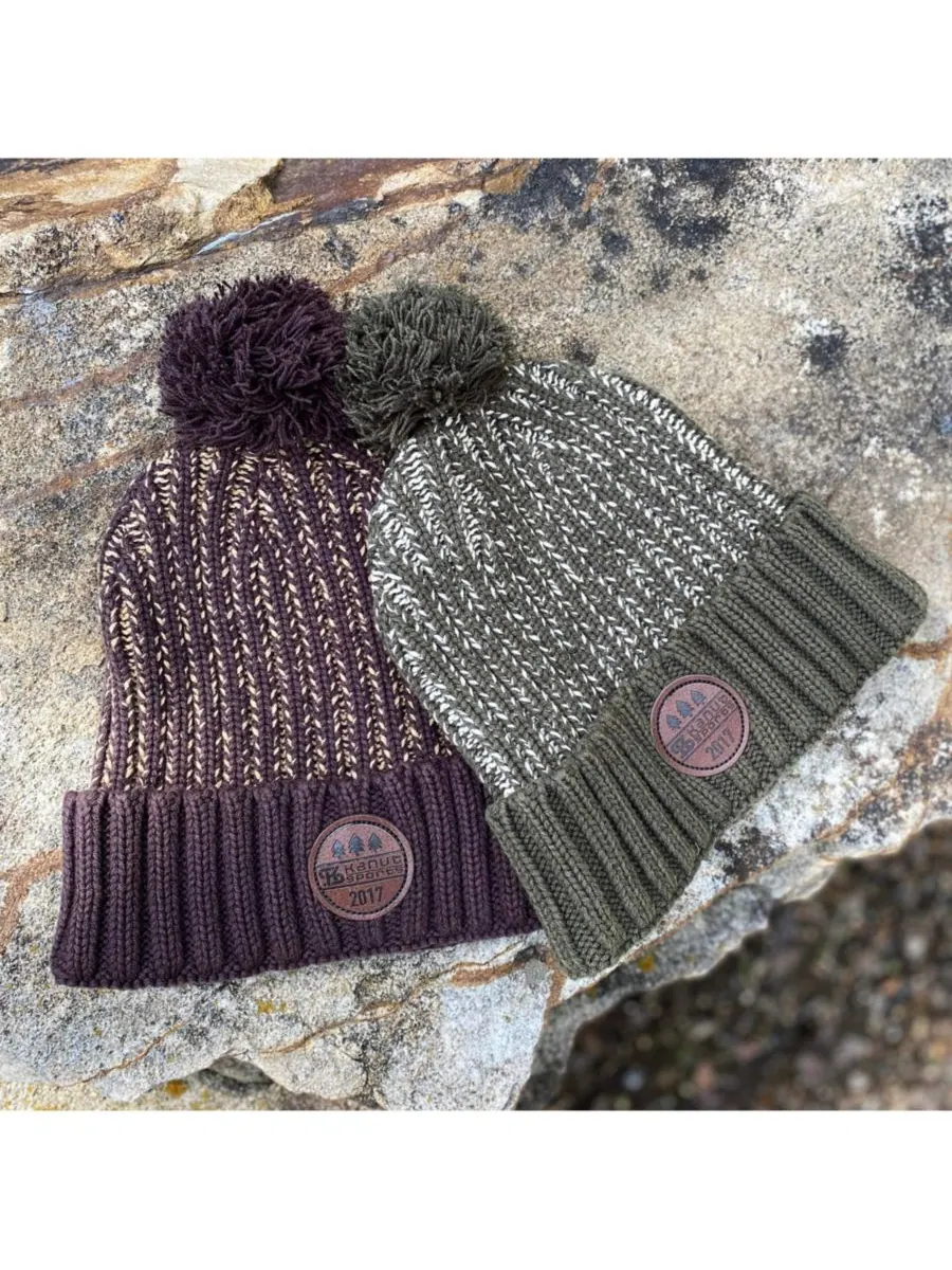 Мужская шапка-бини унисекс Mission Pom Heather Kanut Sports — изображение 3 из 3, оливковый/хаки