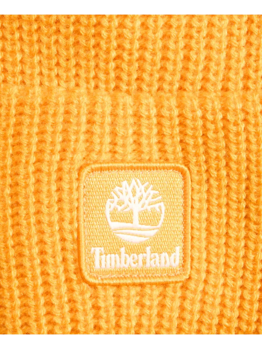 Мужская рыбацкая шапка с логотипом и манжетой Timberland, Dark Cheddar — изображение 3 из 3
