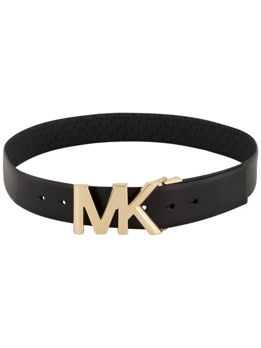 Женские кожаные ремни (комплект из 2 штук) Michael Kors — изображение 4 из 10, черный